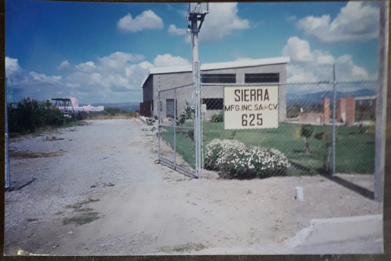 Plant entrance, dirt approach, 2012